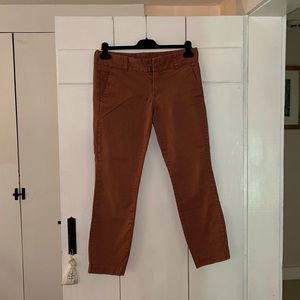 JCrew Women’s Rust Andie Chino Size 8